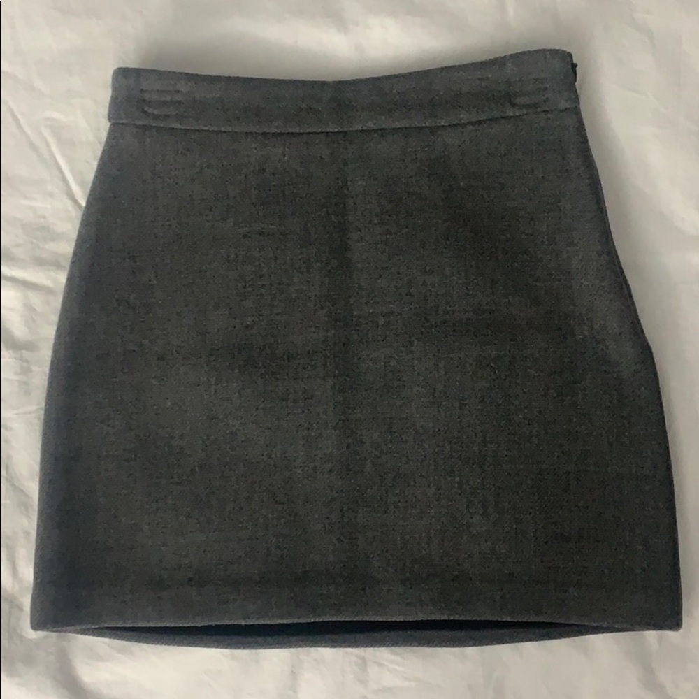 Milly grey wool skirt size 0 downtown girl aesthetic